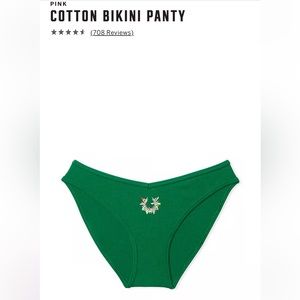 NWT Victoria’s Secret PINK ribbed bikini panty XS extra small